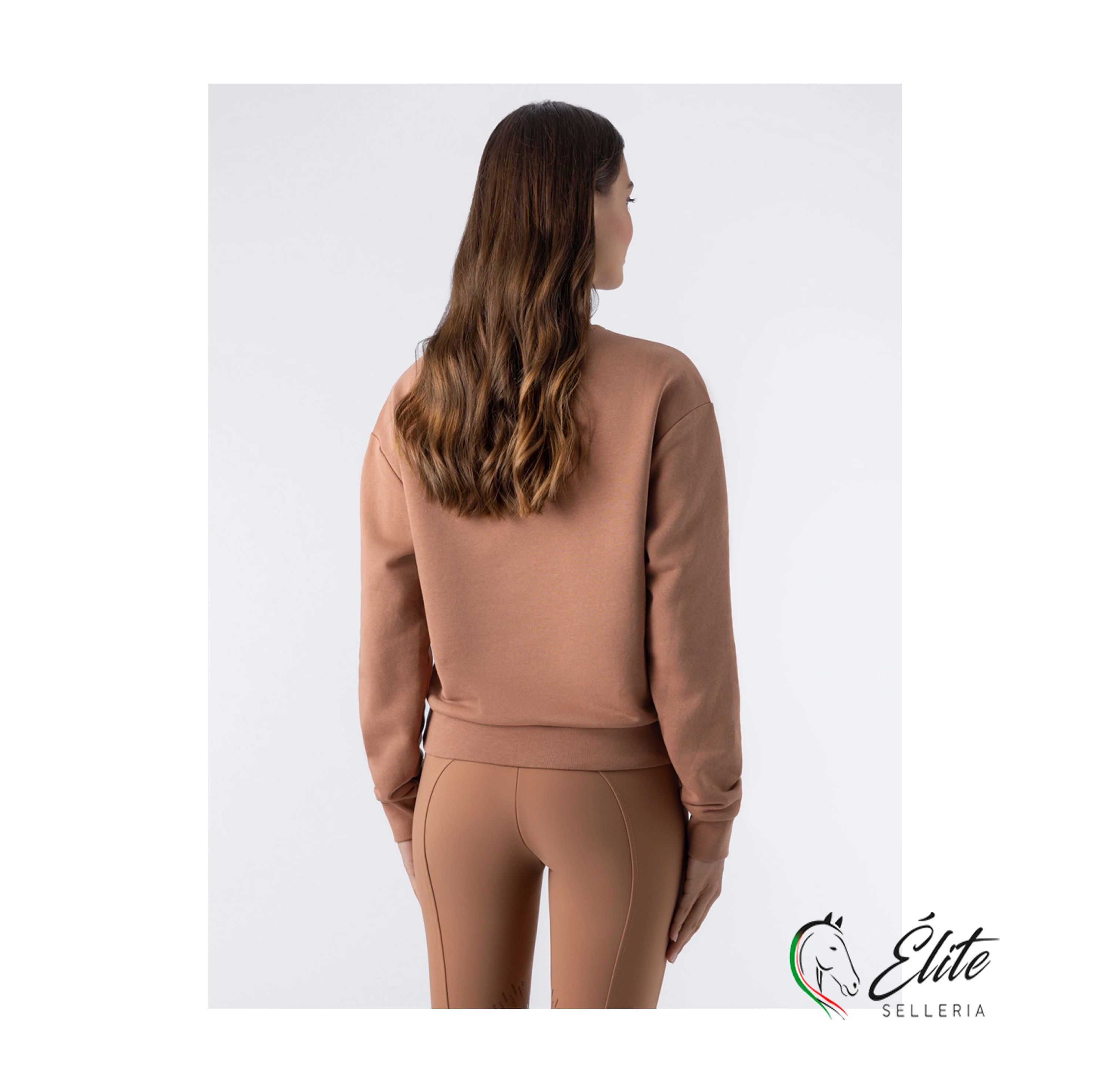 Felpa girocollo da donna beije, selleria online Élite del cavallo, Palermo