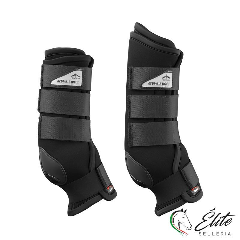 Vendita online STABLE BOOT EVO FRONT-REAR BLACK - Selleria Élite del cavallo - Palermo - Sicilia- Italia