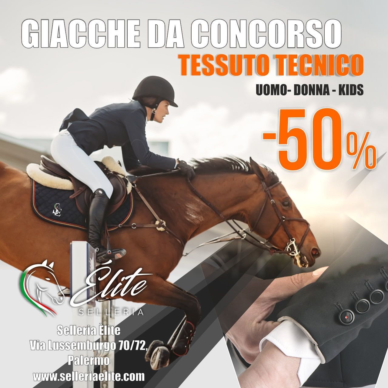 Anno nuovo giacca equestre nuova. Terminata!, selleria online Élite del cavallo, Palermo