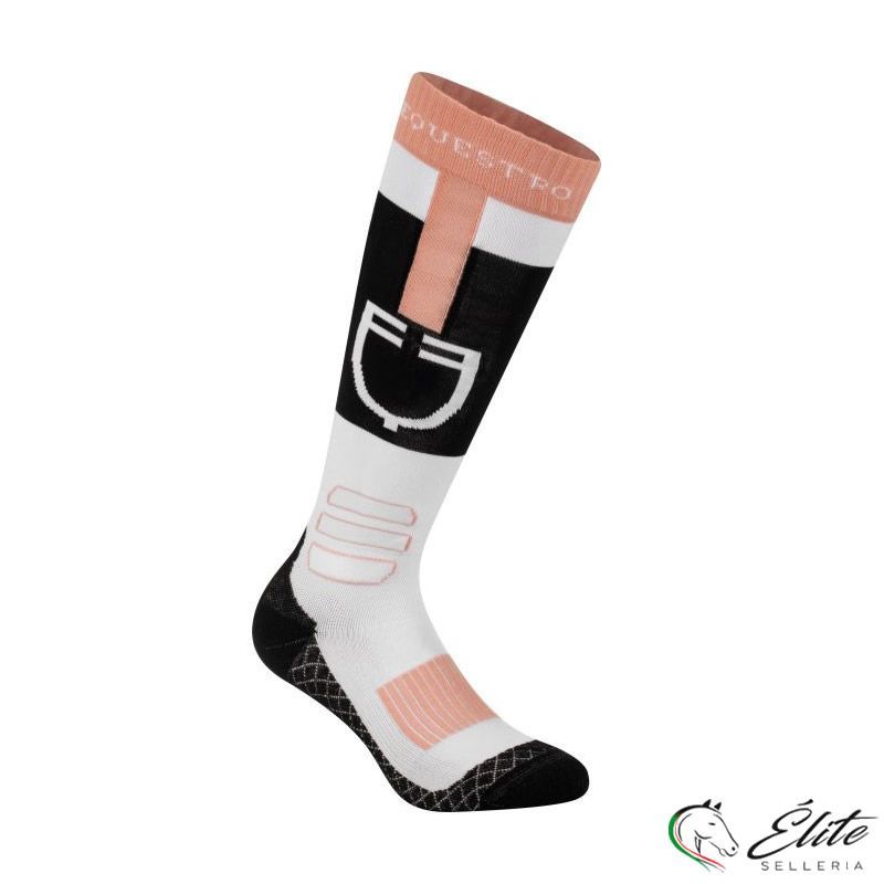 Calza in tessuto tecnico e traspirante con logo