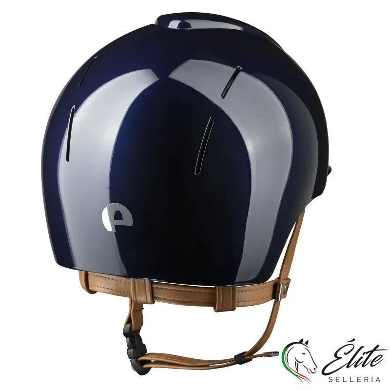 CASCO EQUITAZIONE SMART NOVA / POLISH BLU / CINTURINO BEIGE LARGE, selleria online Élite del cavallo, Palermo
