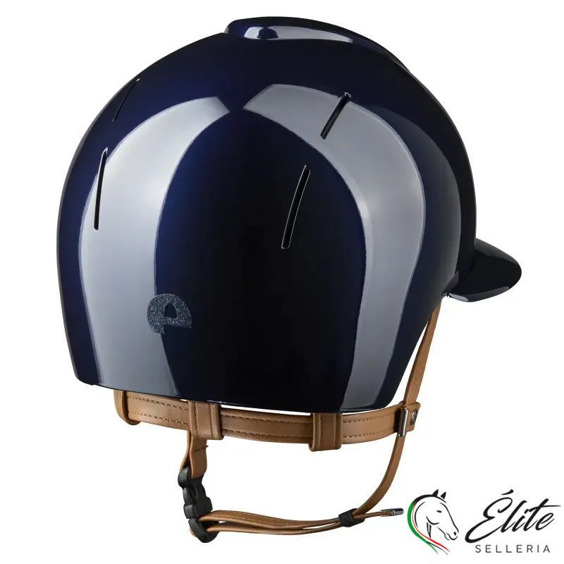CASCO EQUITAZIONE SMART NOVA / POLISH BLU / CINTURINO BEIGE / VISIERA POLO / STAR BLU LARGE, selleria online Élite del cavallo, Palermo