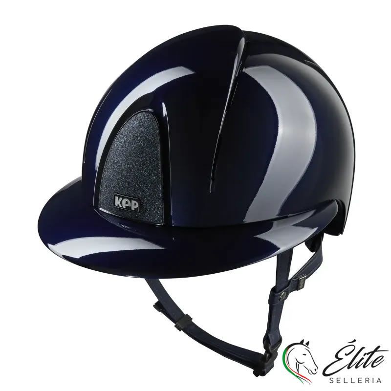 CASCO EQUITAZIONE SMART NOVA / POLISH BLU / VISIERA POLO / STAR BLU LARGE