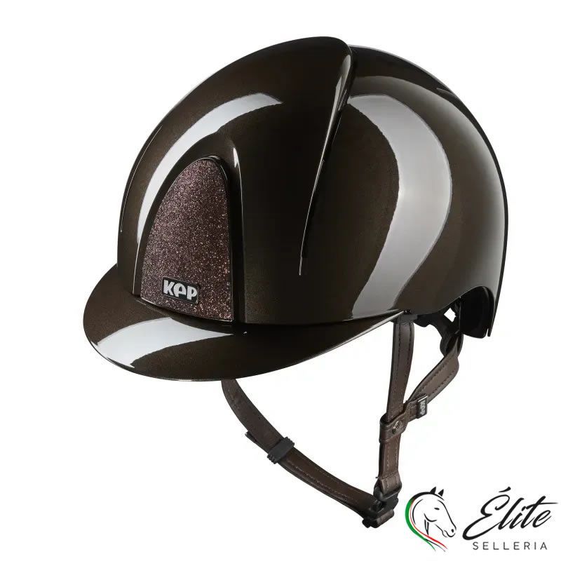 CASCO EQUITAZIONE SMART NOVA / POLISH MARRONE / STAR MARRONE LARGE