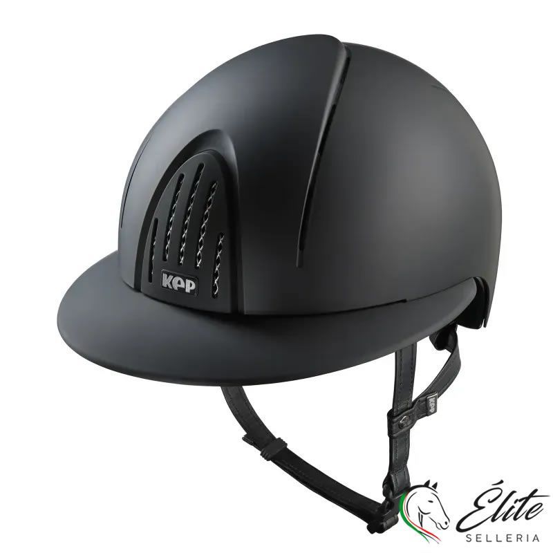 CASCO EQUITAZIONE SMART NOVA / TEXTILE NERO / VISIERA POLO LARGE