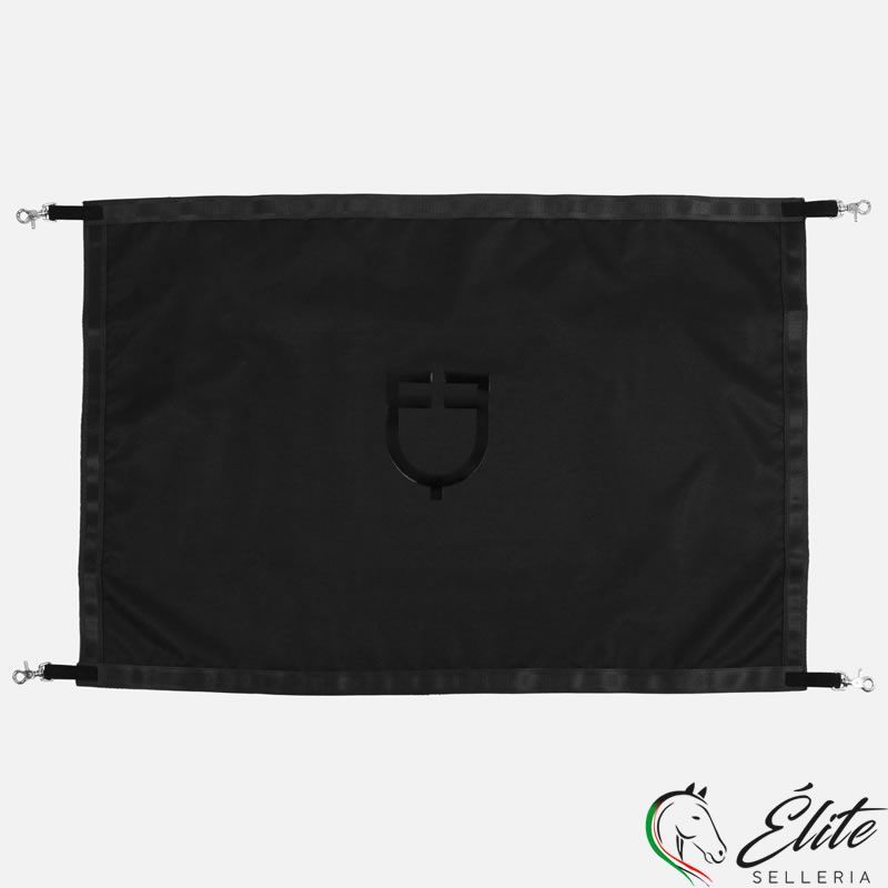 CANCELLETTO DA BOX EQUESTRO CON LOGO IN SILICONE NERO/NERO