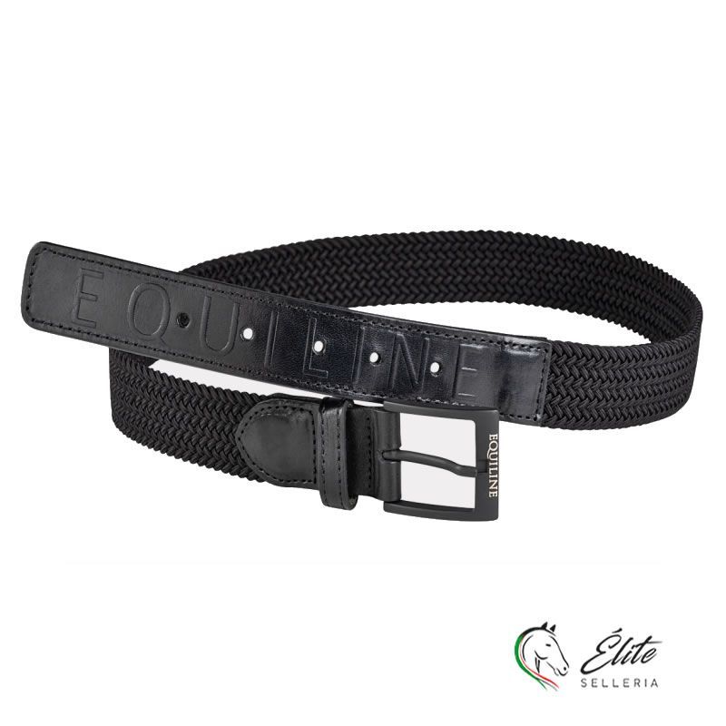 Vendita online CINTURA ELASTICA INTRECCIATA NERA - Selleria Élite del cavallo - Palermo - Sicilia- Italia