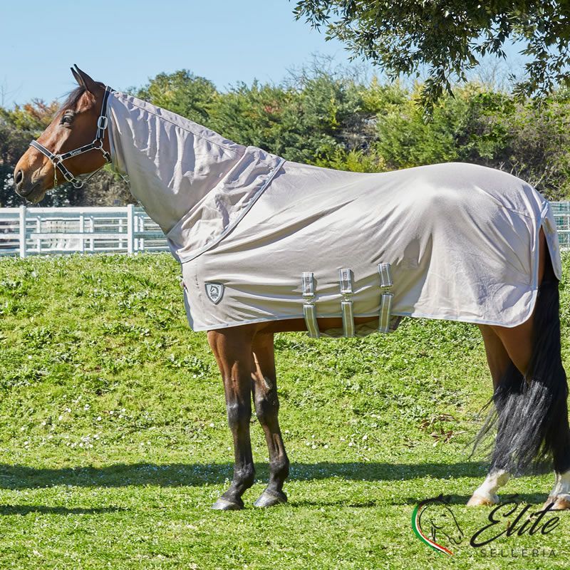 COPERTA IN RETE TATTINI CON COLLO ALTO STACCABILE, selleria online Élite del cavallo, Palermo