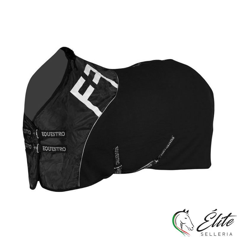 COPERTA EQUESTRO DA SCUDERIA IN TESSUTO NERO