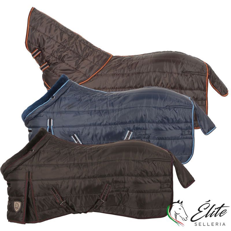 COPERTA TATTINI DA SCUDERIA CON COLLO IN AGNELINO SINTETICO