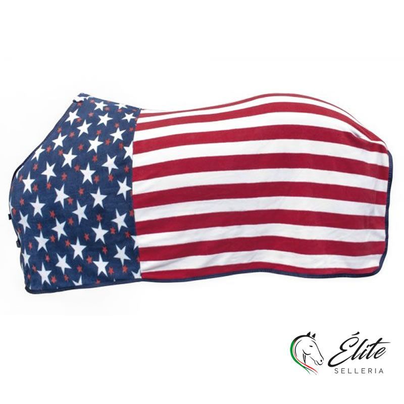 Vendita online COPERTA WESTERN PILE ANTIPILLING COLORI USA MODELLO CHICAGO - Selleria Élite del cavallo - Palermo - Sicilia- Italia