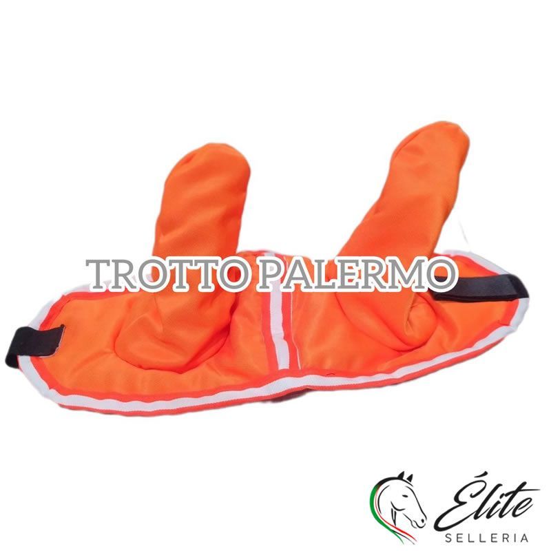 Vendita online CUFFINO FISSO COPRRIORECCHIE ARANCIONE - Selleria Élite del cavallo - Palermo - Sicilia- Italia