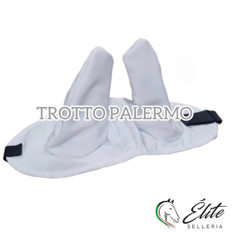 Vendita online CUFFINO FISSO COPRRIORECCHIE BIANCO - Selleria Élite del cavallo - Palermo - Sicilia- Italia