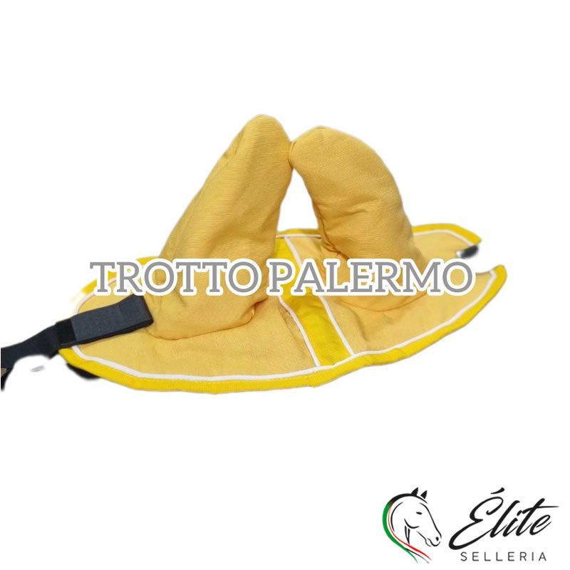Vendita online CUFFINO FISSO COPRRIORECCHIE GIALLO - Selleria Élite del cavallo - Palermo - Sicilia- Italia