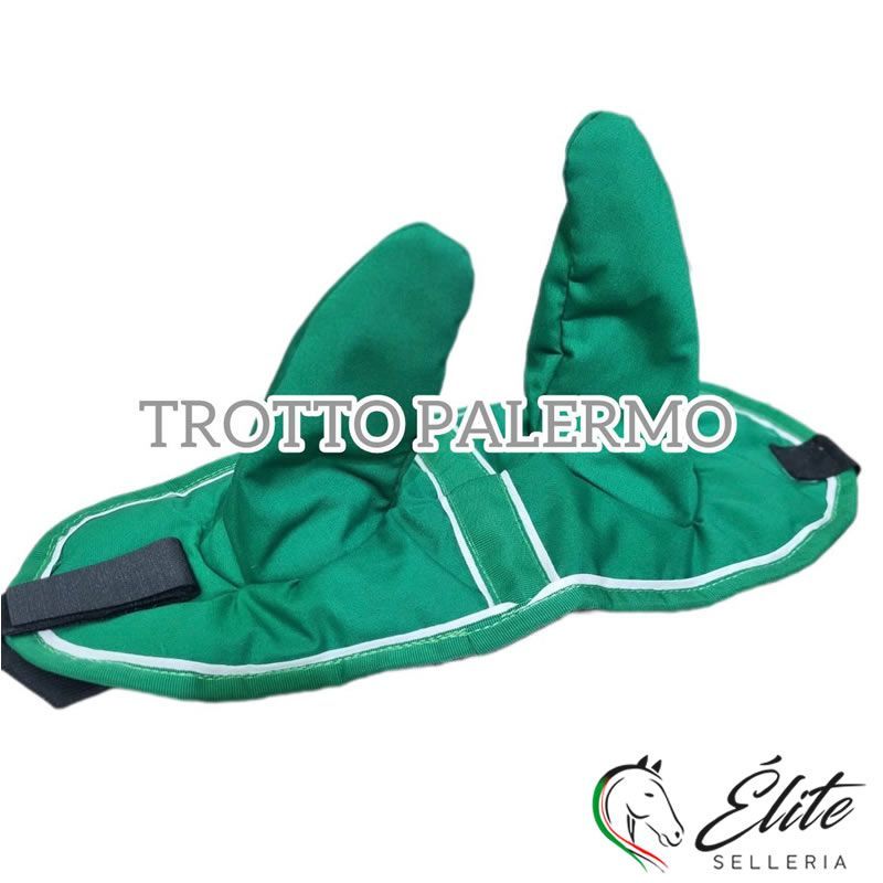 Vendita online CUFFINO FISSO COPRRIORECCHIE VERDE - Selleria Élite del cavallo - Palermo - Sicilia- Italia
