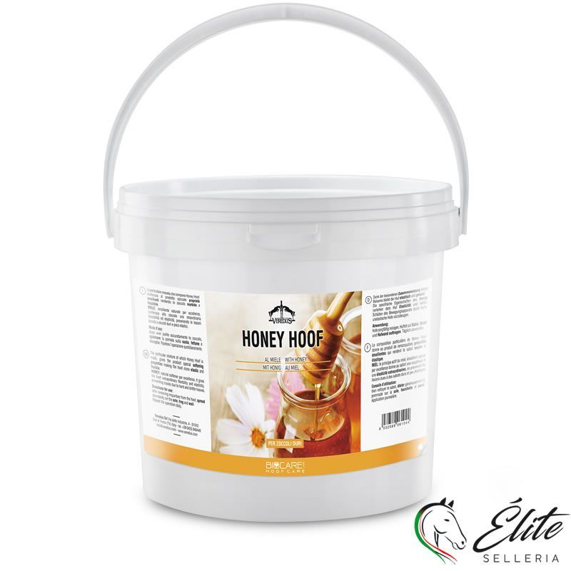 Vendita online GRASSO PER ZOCCOLI HONEY HOOF 5000 ML. - Selleria Élite del cavallo - Palermo - Sicilia- Italia