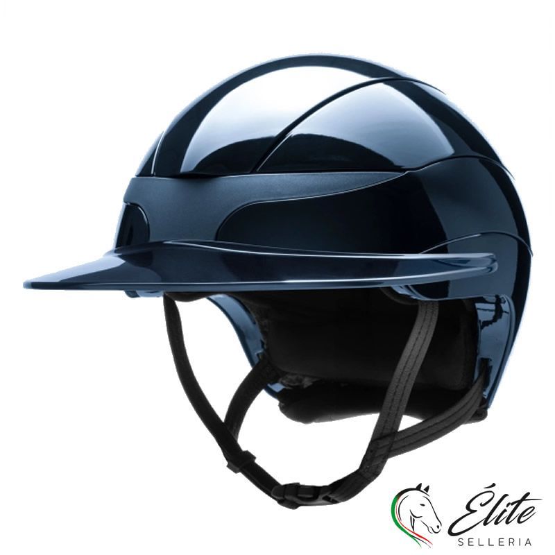 Monta inglese, Abbigliamento, Cap e Caschi Equitazione - vendita online CASCO XANTO SUN VISOR BLU LUCIDO - marca: Equiline - Selleria Élite del cavallo - Palermo - Sicilia- Italia