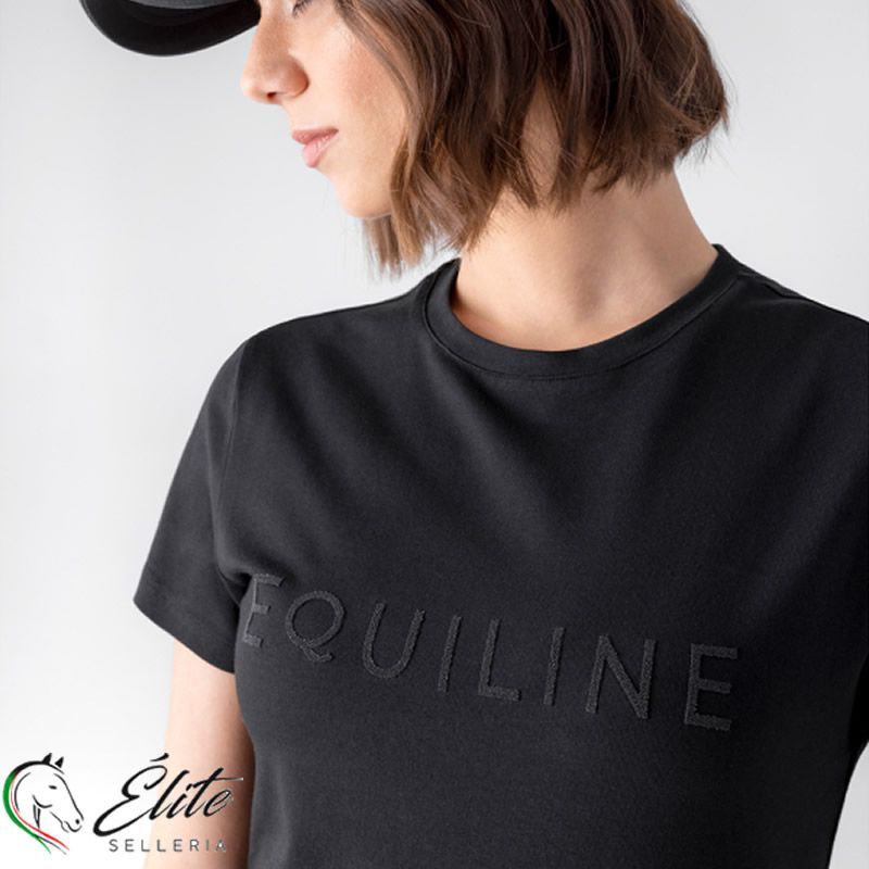 Monta inglese, Abbigliamento, T-shirt - vendita online T-SHIRT GUSBIG CON PERLINE - marca: Equiline - Selleria Élite del cavallo - Palermo - Sicilia- Italia