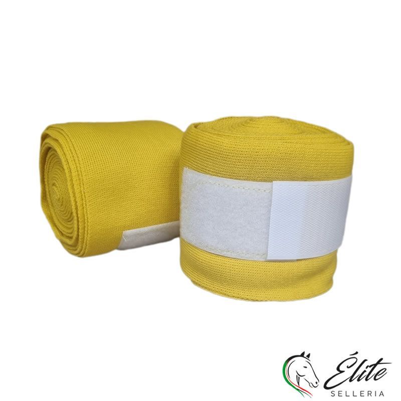 FASCE DA SCUDERIA IN COTONE 2 PZ GIALLE