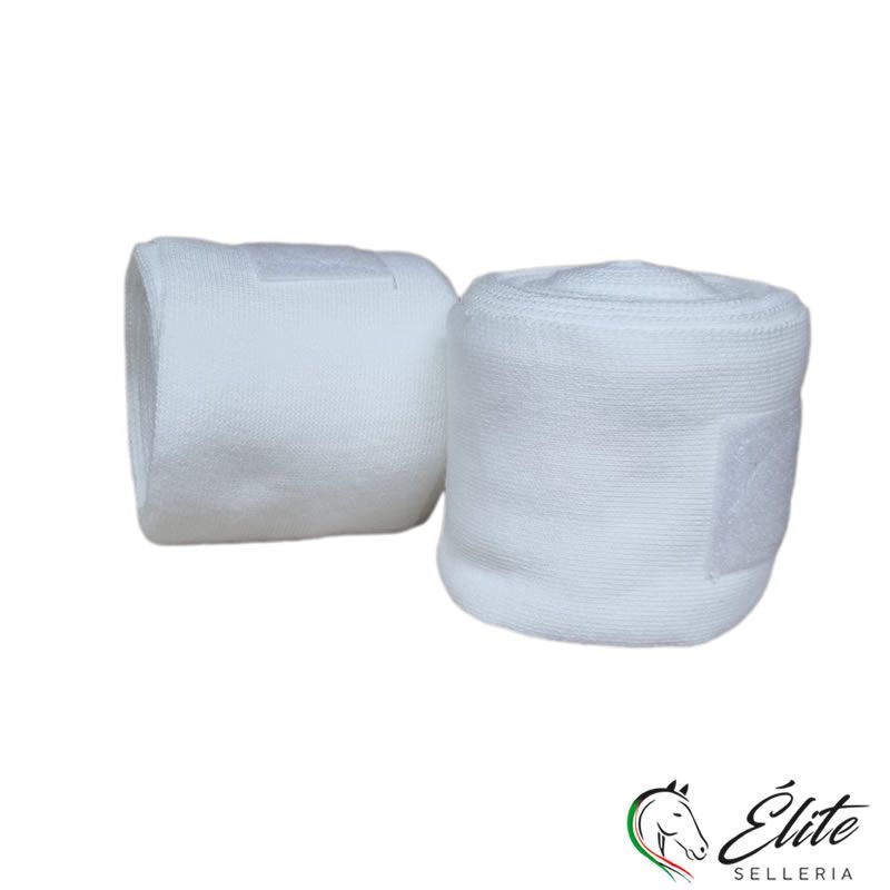 FASCE DA SCUDERIA IN COTONE 2 PZ BIANCHE