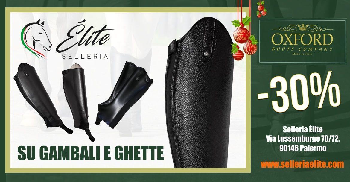 Visualizza la promozione Promo terminata! Promo gambali e ghette Oxford