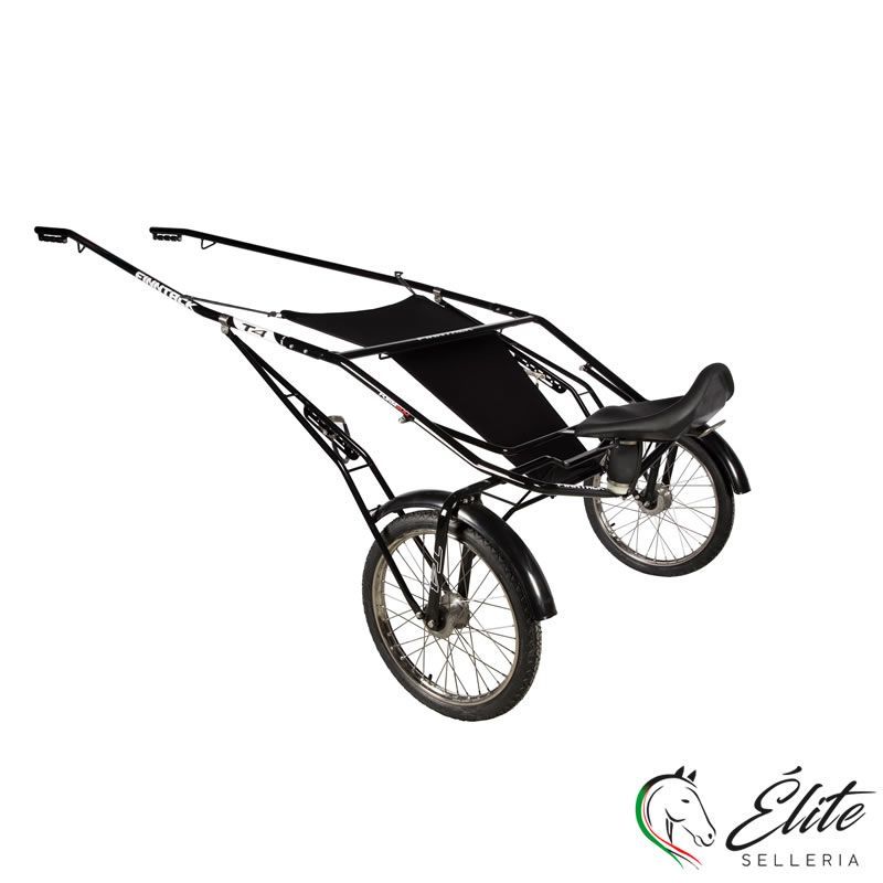 Vendita online GHIG DA ALLENAMENTO T4 QH NERO CON ASSI IN ACCIAIO SENZA RUOTE - Selleria Élite del cavallo - Palermo - Sicilia- Italia