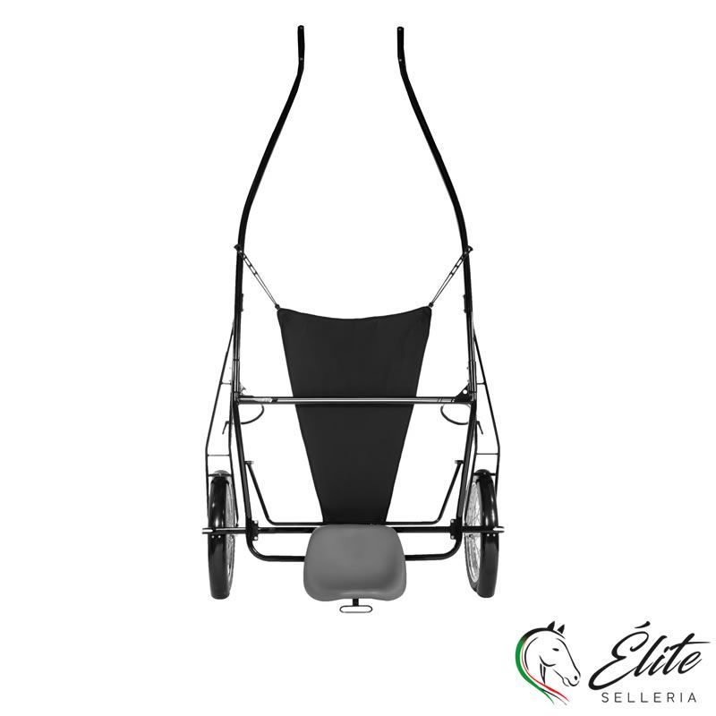 Vendita online GHIG DA ALLENAMENTO T4 QH NERO CON STANGHE IN LEGNO SENZA RUOTE - Selleria Élite del cavallo - Palermo - Sicilia- Italia
