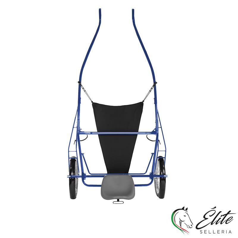 Vendita online GHIG DA ALLENAMENTO T4 QH BLU CON STANGHE IN LEGNO SENZA RUOTE - Selleria Élite del cavallo - Palermo - Sicilia- Italia