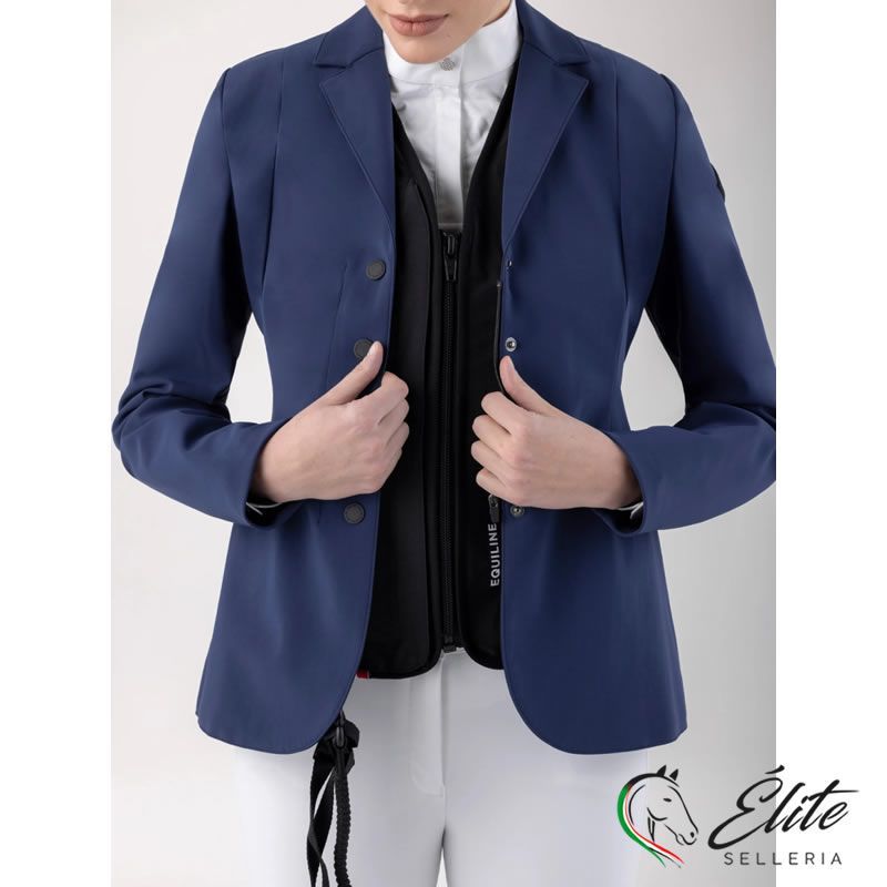 GIACCA COMPETIZIONE NAVY PEONY CON PATCH LOGO DA DONNA