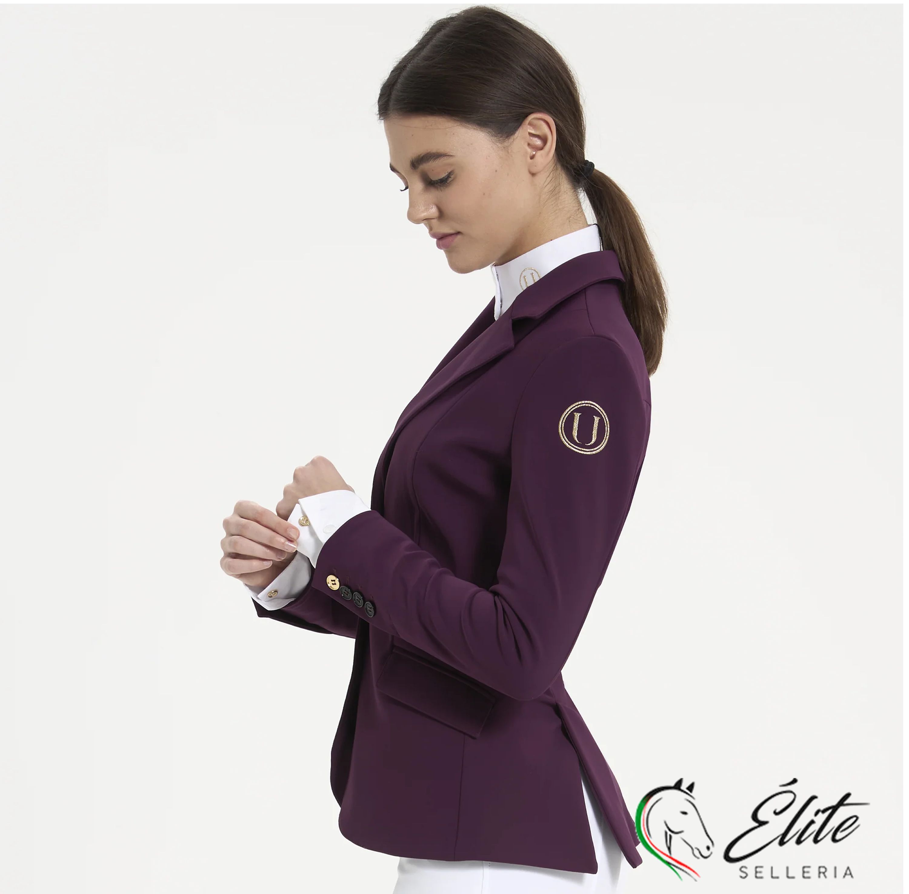 Giacca competizione donna burgundy, selleria online Élite del cavallo, Palermo