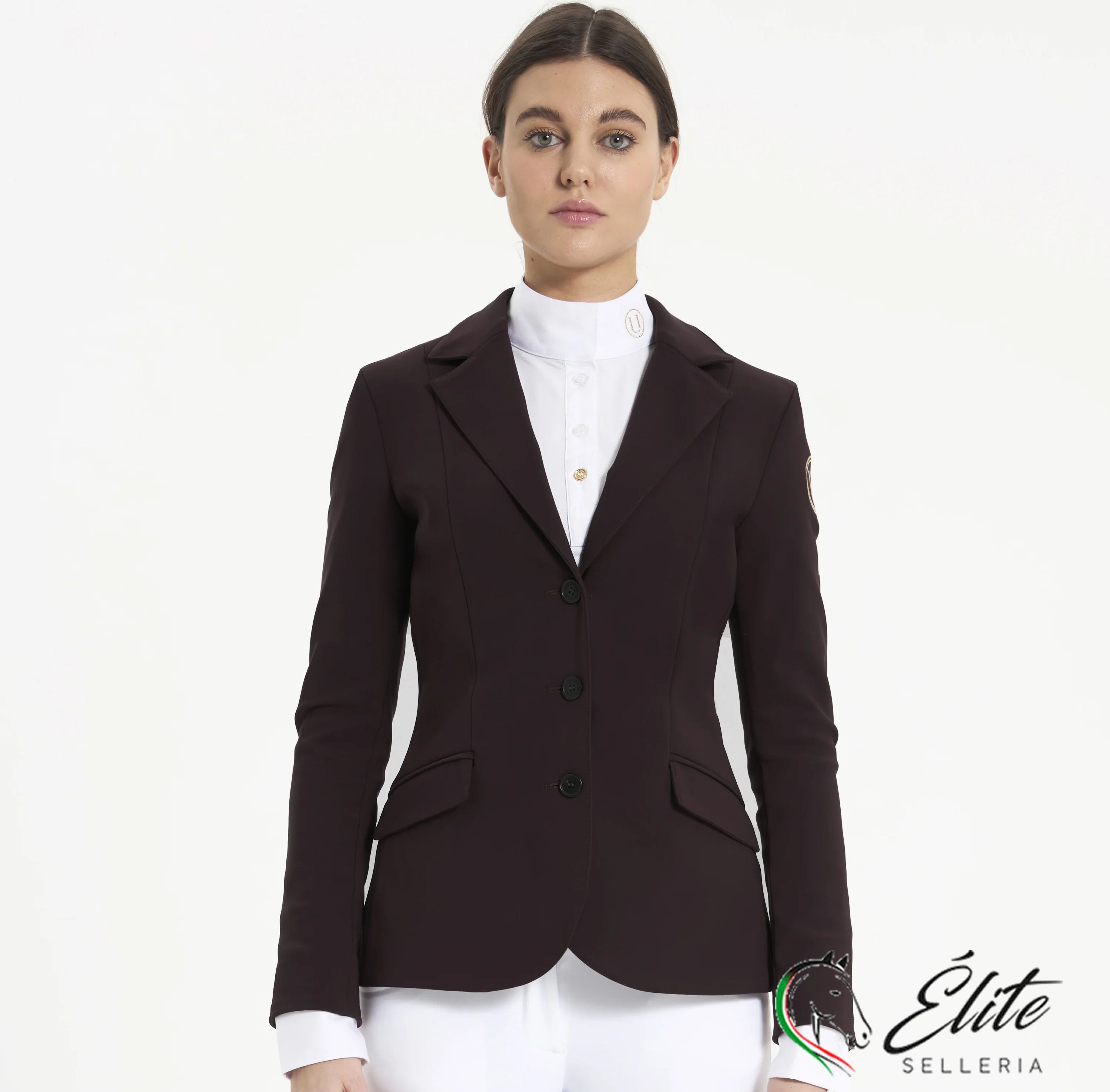 Monta inglese,&nbsp;Abbigliamento,&nbsp;Giacche da concorso - vendita online Giacca competizione donna dark taupe - marca: U-Black Rider - Selleria &Eacute;lite del cavallo - Palermo - Sicilia- Italia