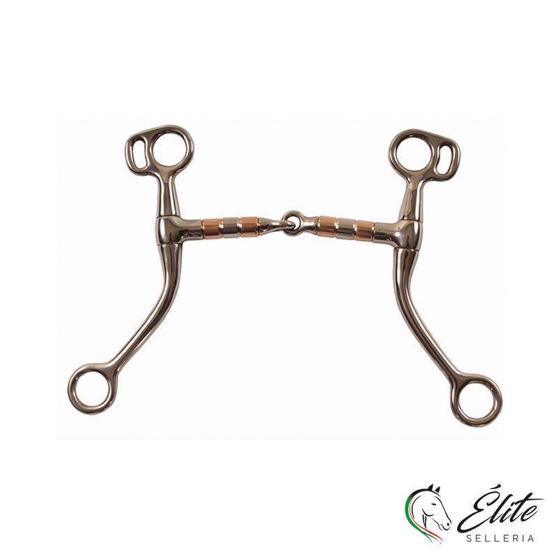 Vendita online MORSO WESTERN INOX RULLI RAME - Selleria Élite del cavallo - Palermo - Sicilia- Italia