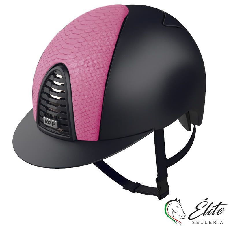 Monta inglese, Abbigliamento, Cap e Caschi Equitazione - vendita online KEP ITALIA CROMO 2.0 TEXTILE BLU/FRONTE PITONE ROSA - marca: KEP Italia - Selleria Élite del cavallo - Palermo - Sicilia- Italia