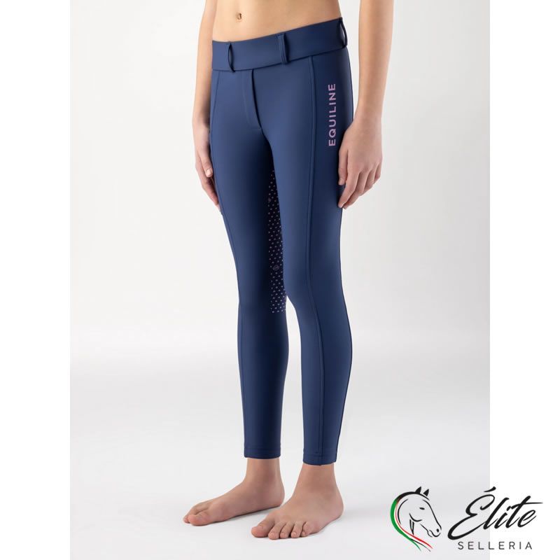 Vendita online LEGGINGS FULL GRIP BLU E ROSA JUNIOR - Selleria Élite del cavallo - Palermo - Sicilia- Italia