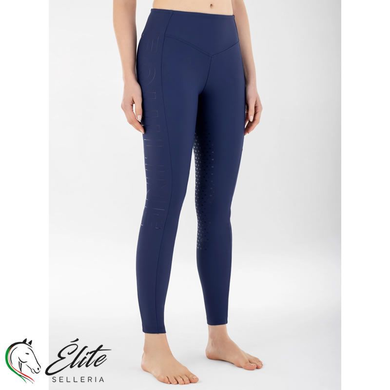 Vendita online LEGGINGS FULL GRIP A VITA SUPER ALTA DA DONNA NAVY PEONY - Selleria Élite del cavallo - Palermo - Sicilia- Italia