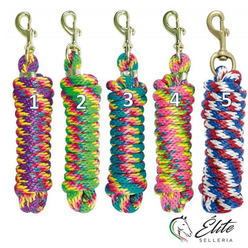 Vendita online LUNGHINA NYLON MULTICOLOR 2.2 MT - Selleria Élite del cavallo - Palermo - Sicilia- Italia