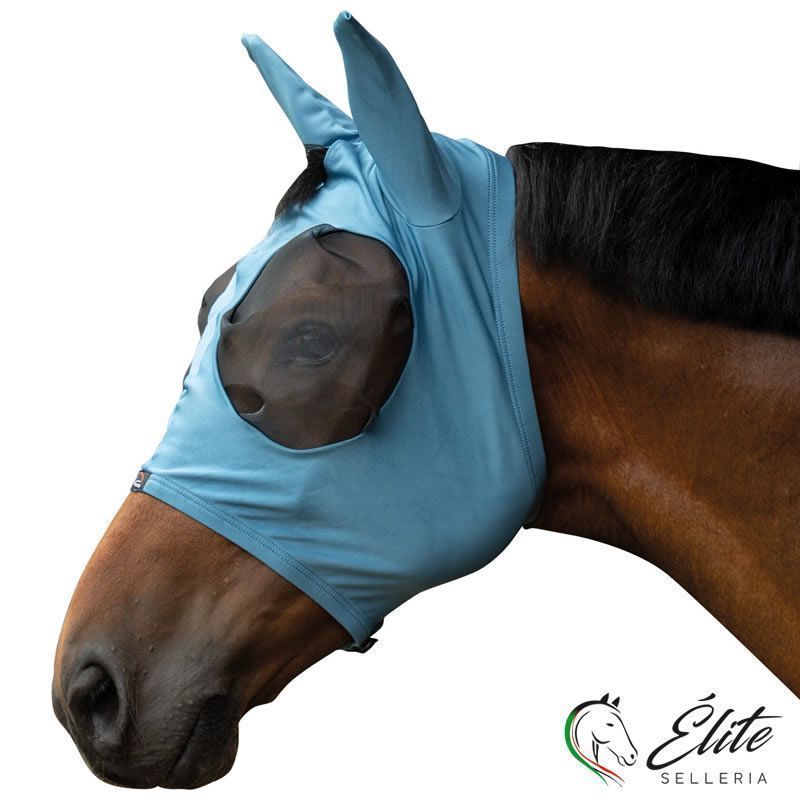 MASCHERA ANTIMOSCHE ELASTICA BLU FUMO