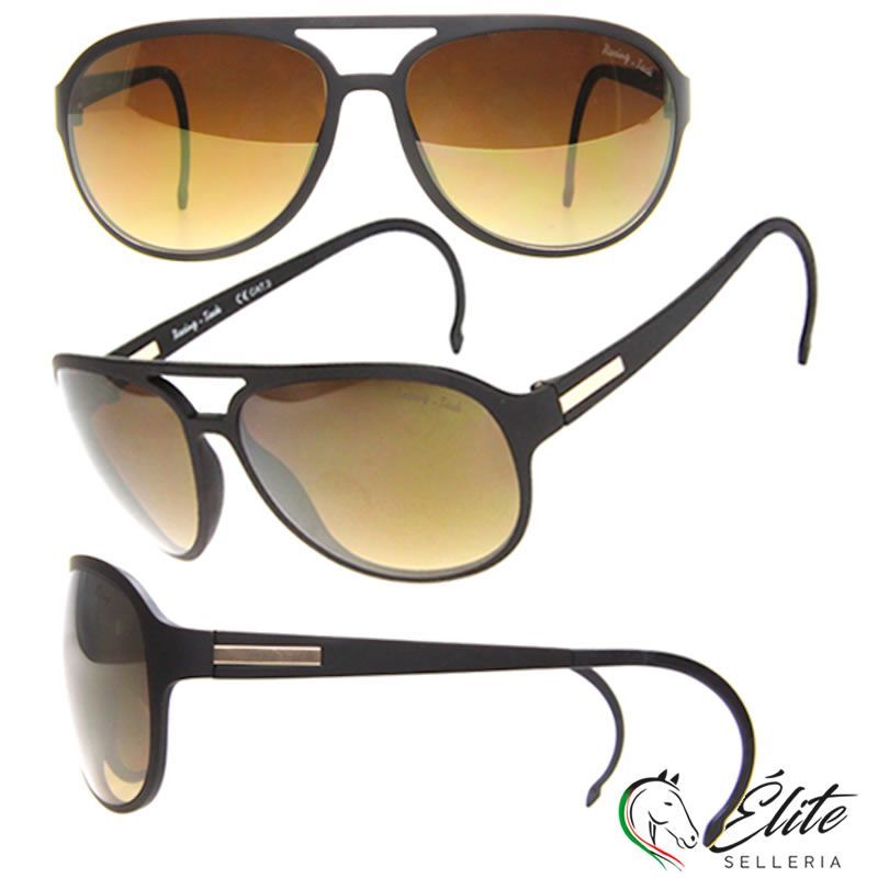 OCCHIALI DA CORSA RACING TACK MARRONE A SFUMARE VERSO IL BASSO