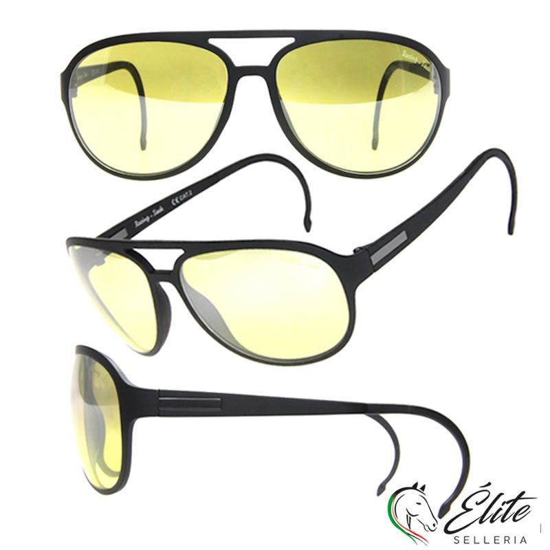 OCCHIALI DA CORSA RACING TACK GIALLO TRASPARENTE