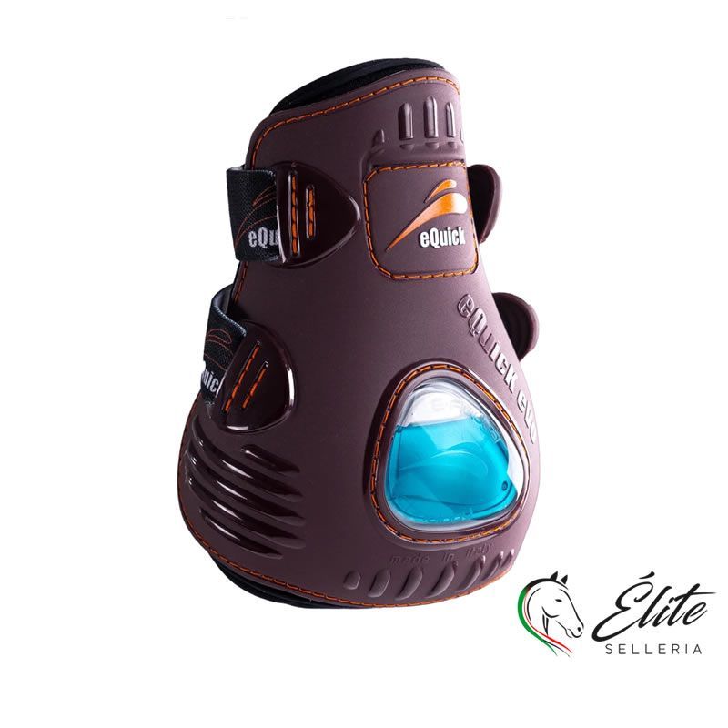 Monta inglese, Protezioni, Paratendini - vendita online Paratendine eQuick eVo Elastick Brown Size : L - marca: Equick - Selleria Élite del cavallo - Palermo - Sicilia- Italia