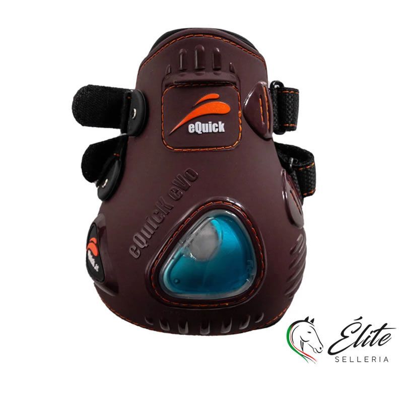 Vendita online Paratendine eQuick eVo Velcro Brown Size : M - Selleria Élite del cavallo - Palermo - Sicilia- Italia