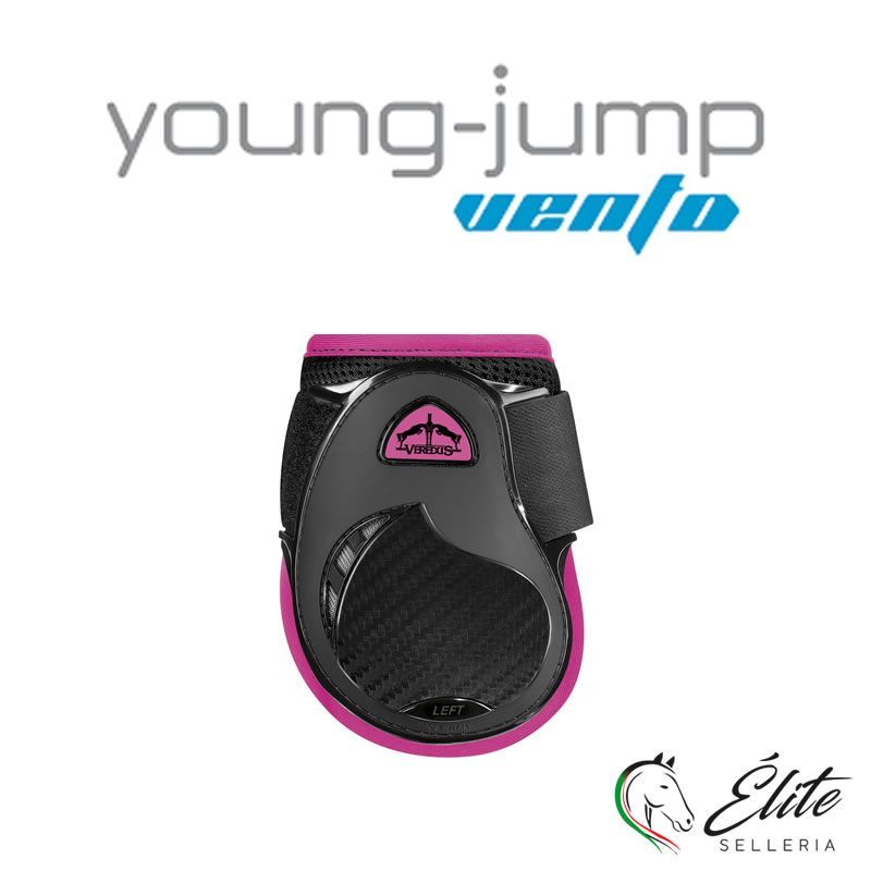 Vendita online YOUNG JUMP VENTO BLACK - BORDO ED ETICHETTA FUXIA - Selleria Élite del cavallo - Palermo - Sicilia- Italia