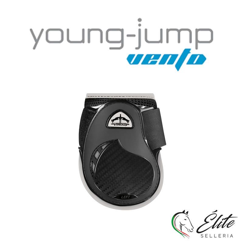 Vendita online YOUNG JUMP VENTO BLACK - BORDO ED ETICHETTA GREY - Selleria Élite del cavallo - Palermo - Sicilia- Italia