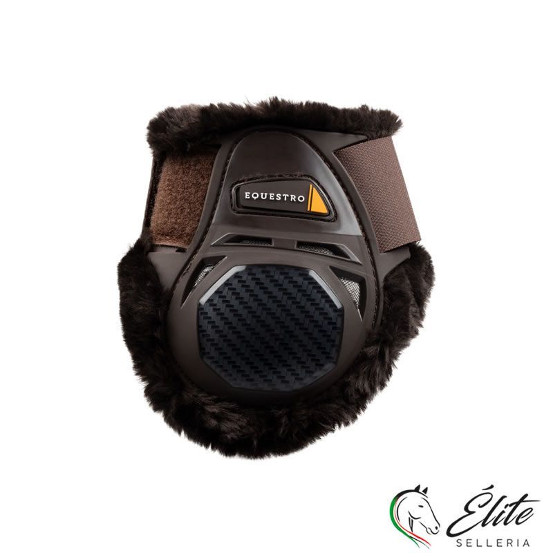 PARANOCCHE SPIDER MAN CON PELLE DI PECORA SINTETICA MARRONE - 20%