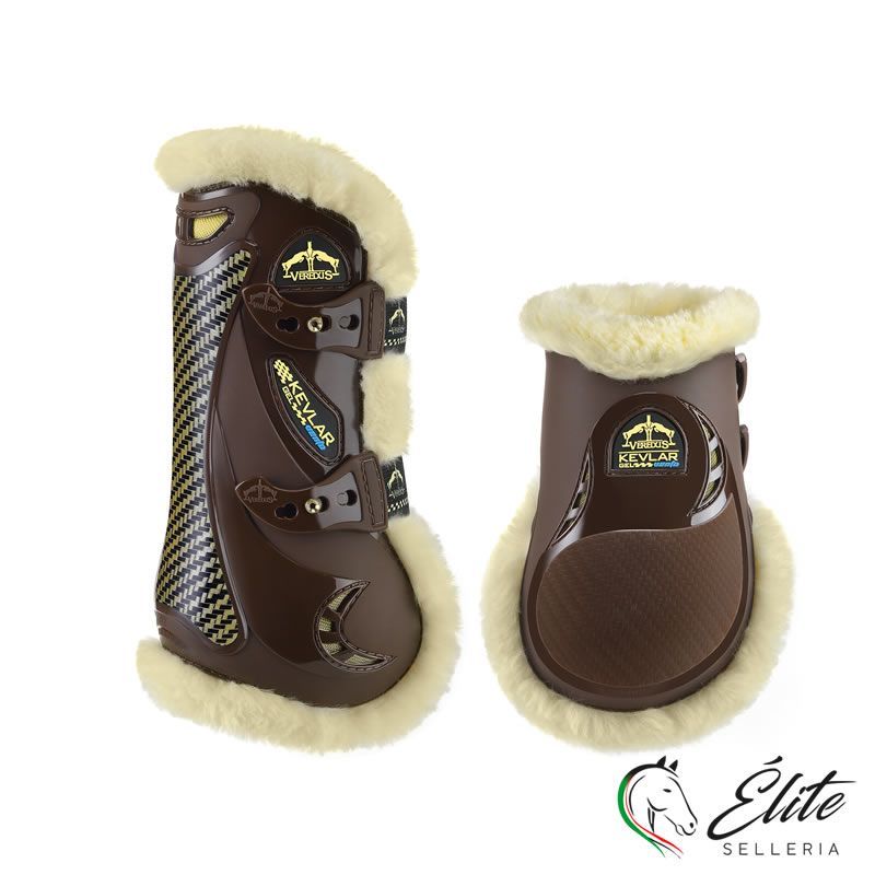 Vendita online KEVLAR® GEL VENTO SAVE THE SHEEP FRONT-REAR BROWN - Selleria Élite del cavallo - Palermo - Sicilia- Italia