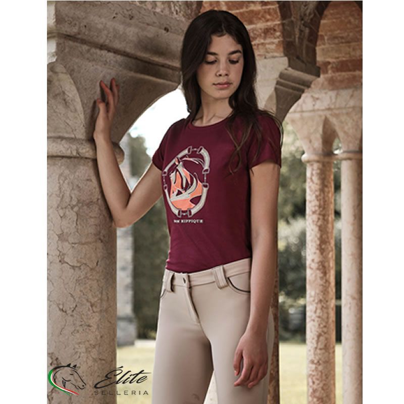 Monta inglese, Abbigliamento, Maglie e T-shirt - vendita online T-SHIRT DONNA D1 - marca: Sarm Hippique - Selleria Élite del cavallo - Palermo - Sicilia- Italia
