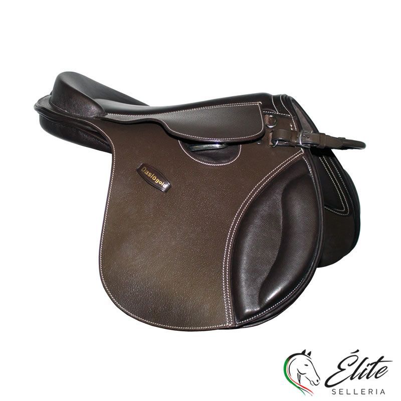 Vendita online SELLA PONY DASLO GOLD MARRONE - Selleria Élite del cavallo - Palermo - Sicilia- Italia