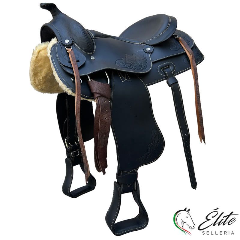 Vendita online SELLA WESTERN NATOWA 15" NERO - Selleria Élite del cavallo - Palermo - Sicilia- Italia