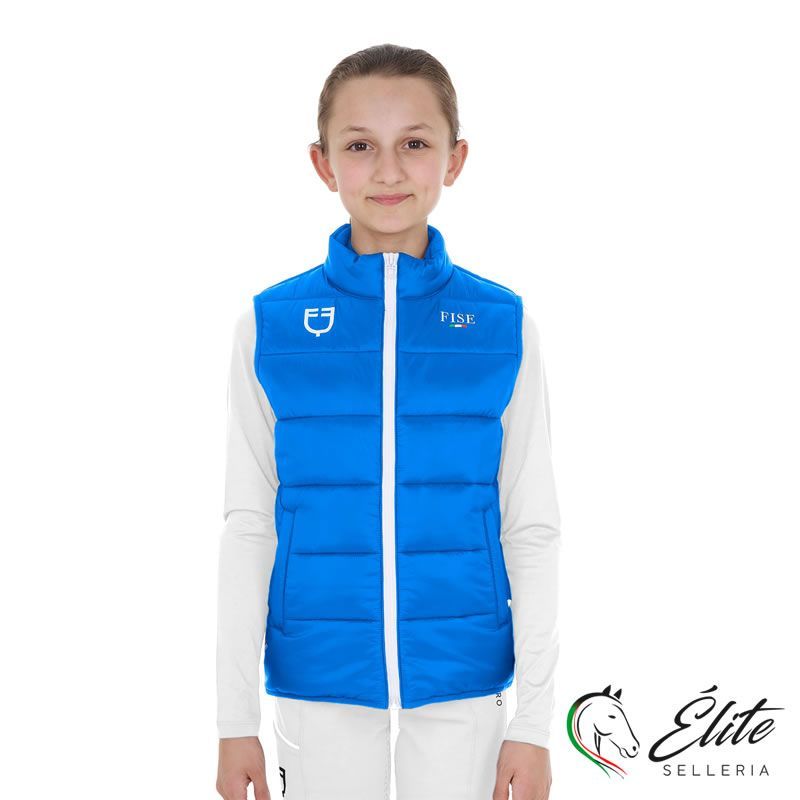 Vendita online SMANICATO UNISEX BAMBINI SLIM FIT EQUESTRO X FISE AZZURRO SAVOIA - Selleria Élite del cavallo - Palermo - Sicilia- Italia