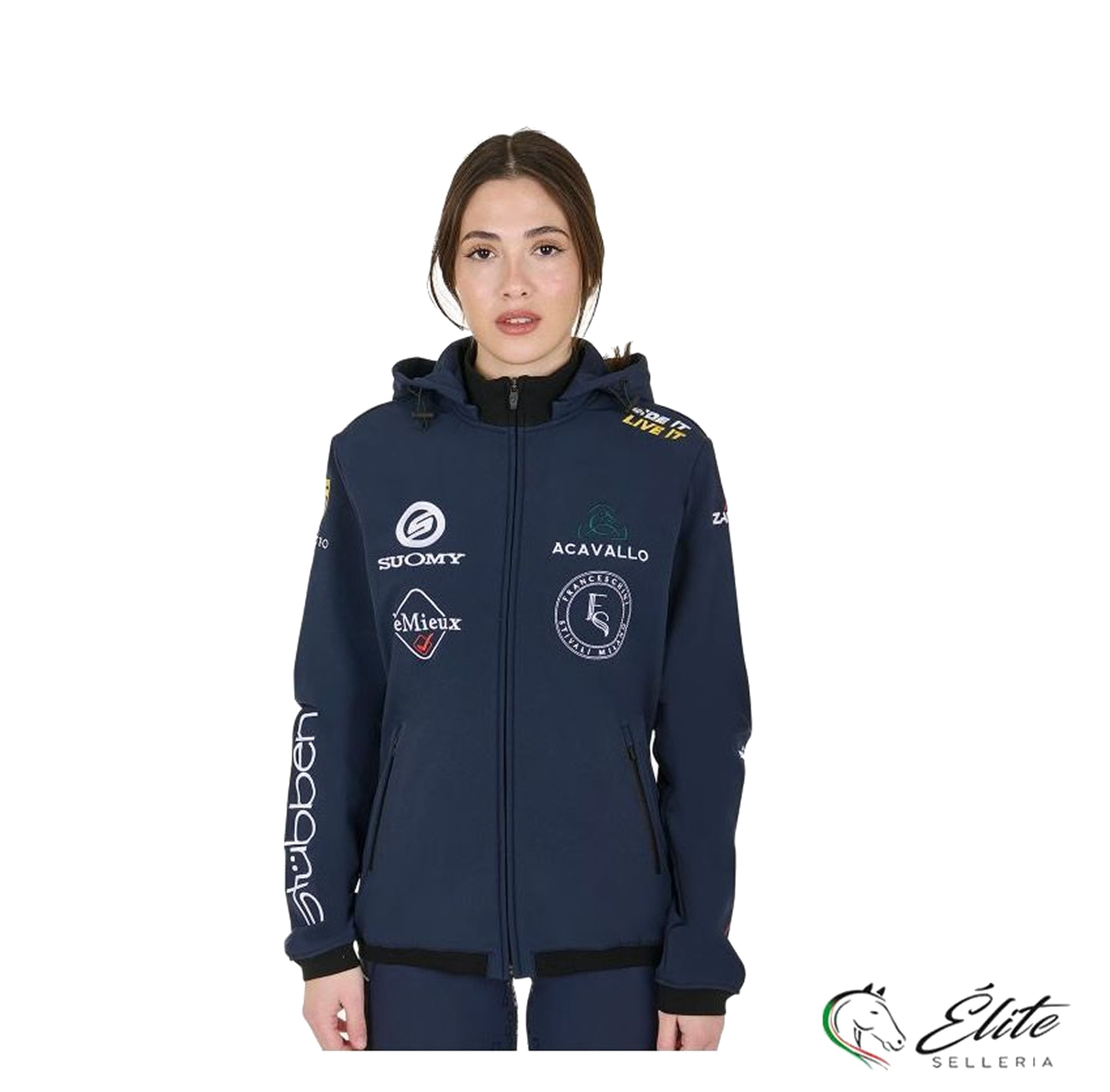Vendita online SOFTSHELL DONNA MULTILOGO NEW STYLE - Selleria Élite del cavallo - Palermo - Sicilia- Italia